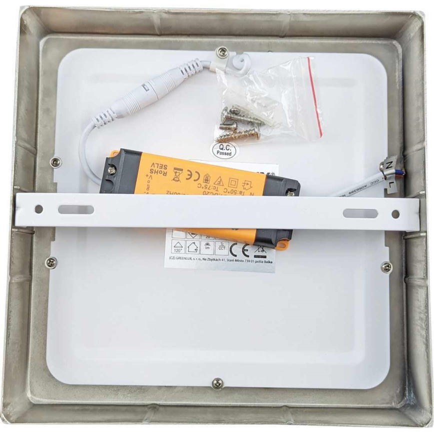 Greenlux GXDW257 - LED Plafon  FENIX SQUARE LED/24W/230V