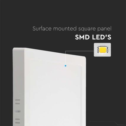 LED Plafon LED/24W/230V 4000K 28,7x28,7 cm biały