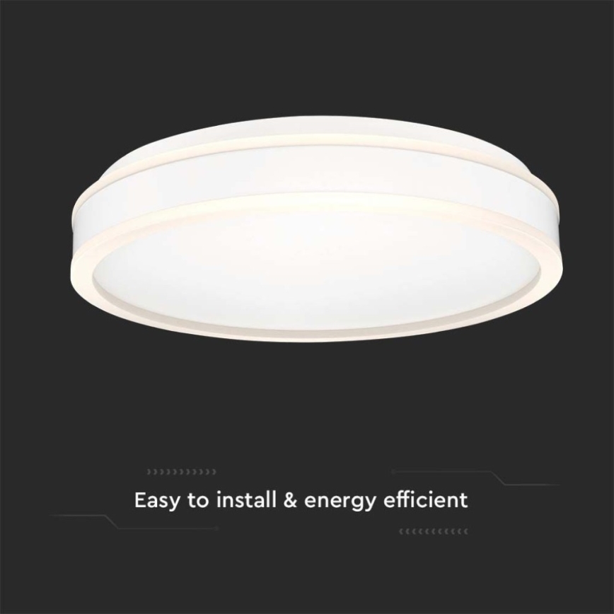LED Plafon LED/24W/230V 4000K śr. 45 cm biały