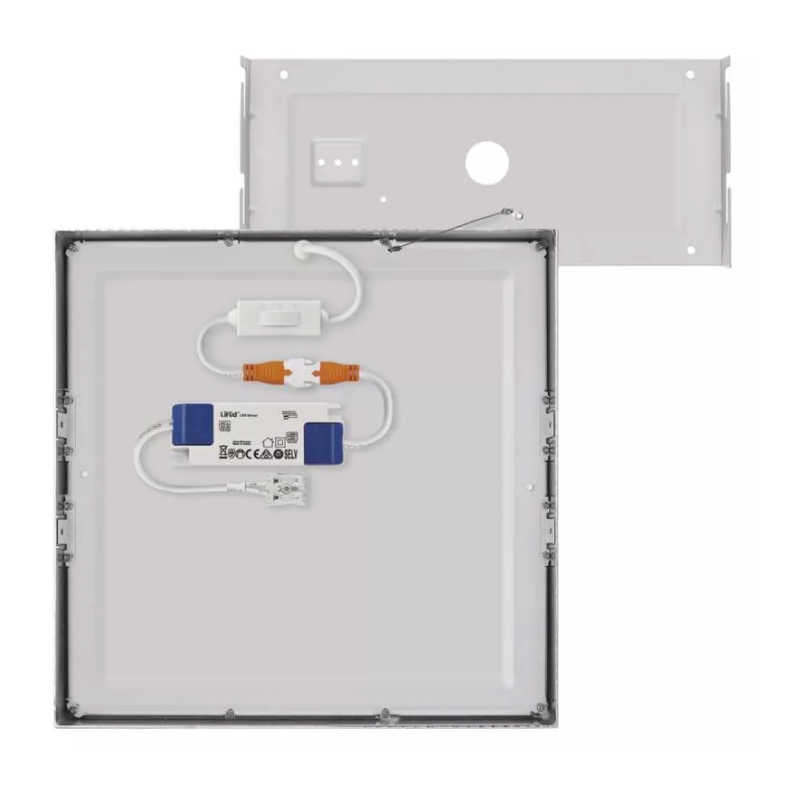 LED Plafon NEXXO LED/28,5W/230V 3000/3500/4000K 30x30 cm matowy chrom