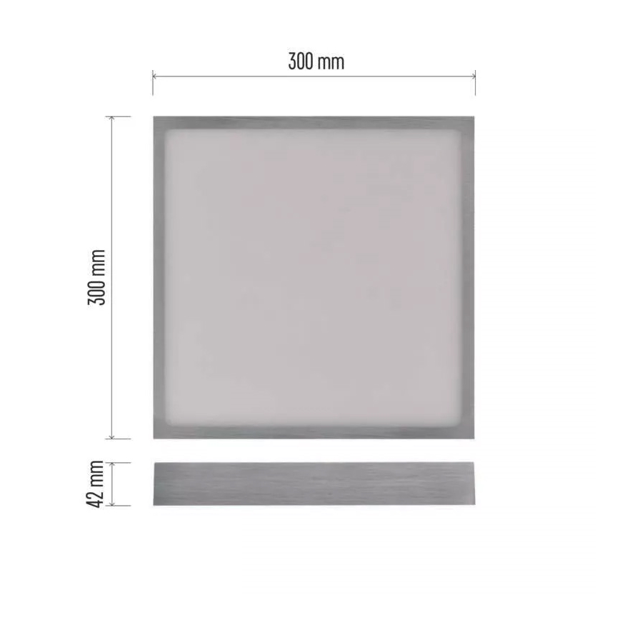 LED Plafon NEXXO LED/28,5W/230V 3000/3500/4000K 30x30 cm matowy chrom