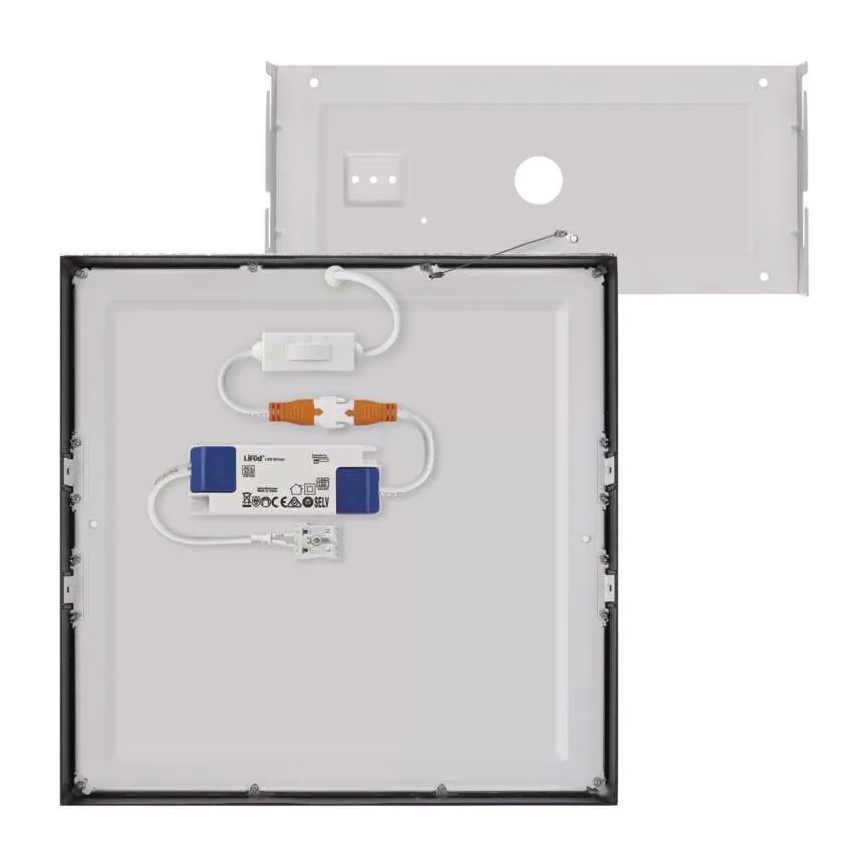 LED Plafon NEXXO LED/28,5W/230V 3000/3500/4000K 30x30 cm czarny