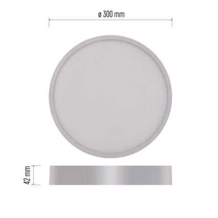 LED Plafon NEXXO LED/28,5W/230V 3000/3500/4000K śr. 30 cm biały