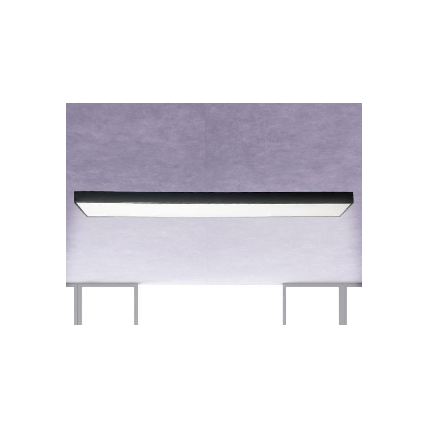 LED Plafon LED/32W/230V 4000K 120x13 cm czarny
