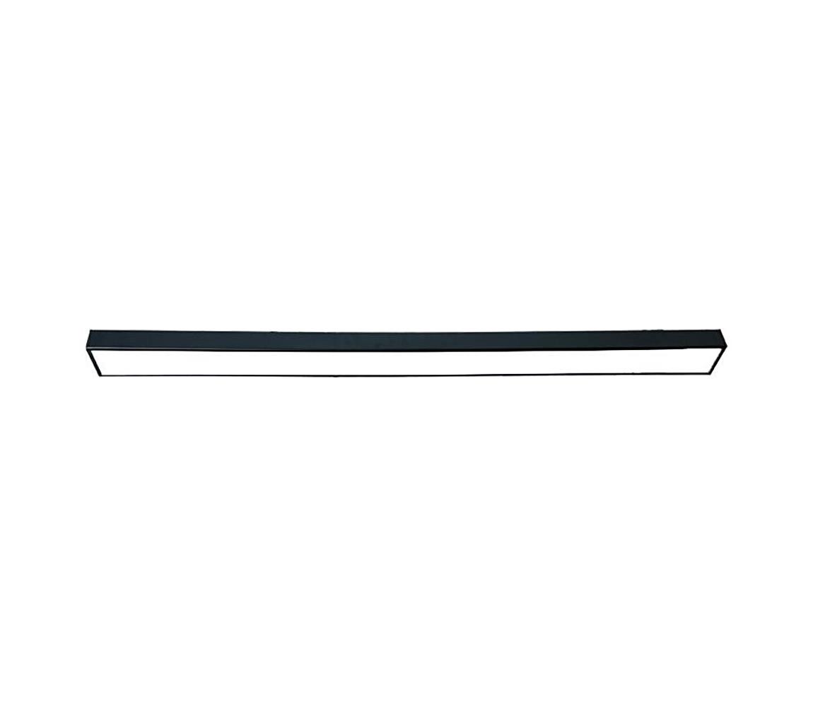 LED Plafon LED/32W/230V 4000K 120x7 cm czarny