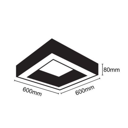LED Plafon LED/40W/230V 4000K 60x60 cm