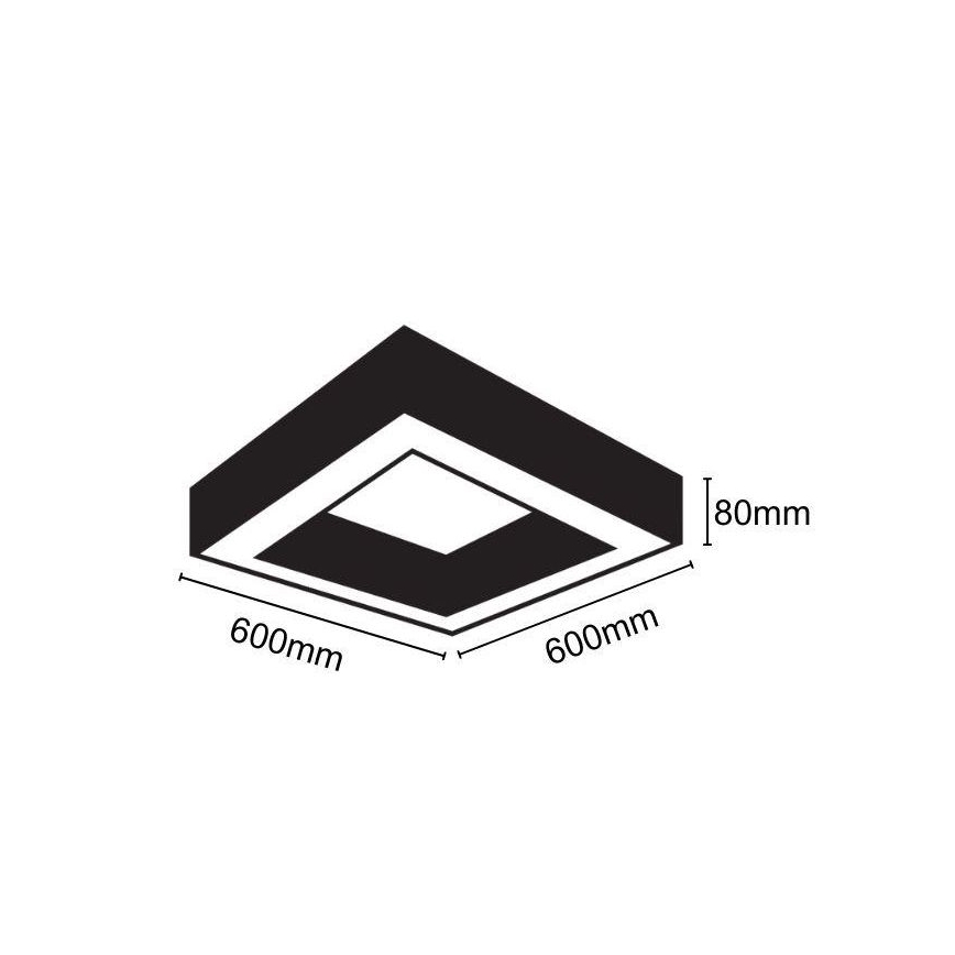 LED Plafon LED/40W/230V 4000K 60x60 cm