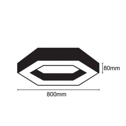 LED Plafon LED/40W/230V 4000K śr. 80 cm