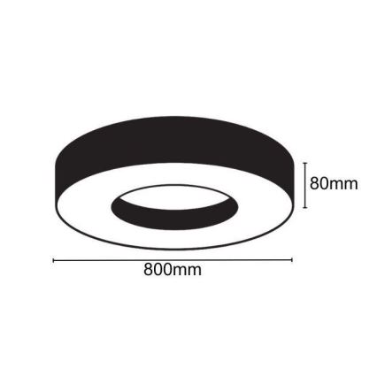 LED Plafon LED/40W/230V 4000K śr. 80 cm