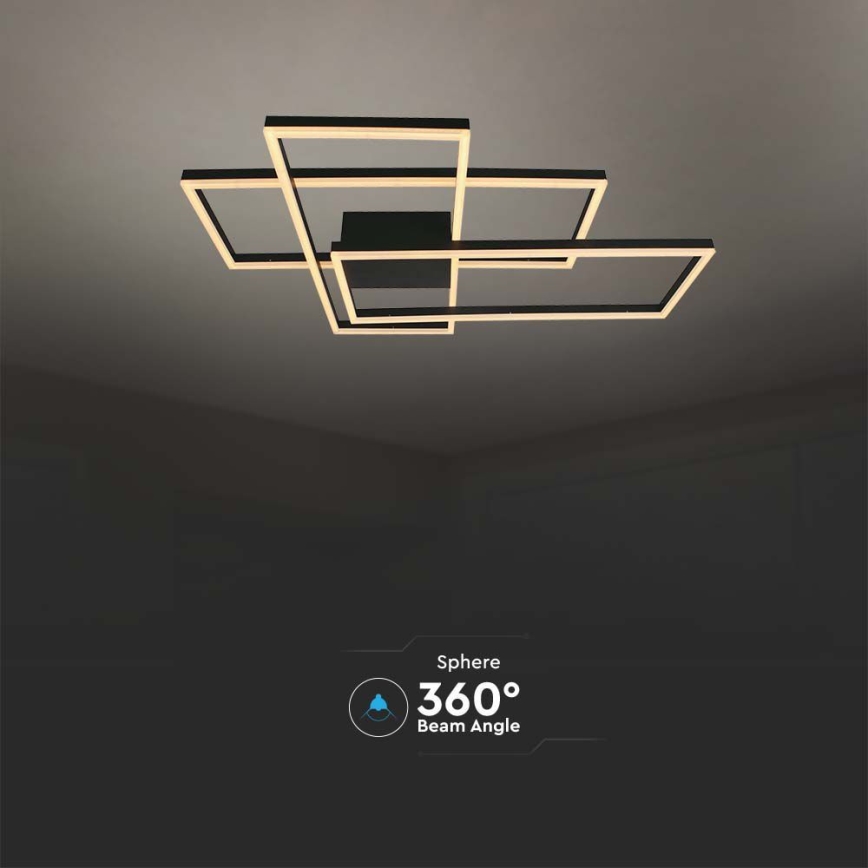 LED Plafon LED/47W/230V 3000K czarny