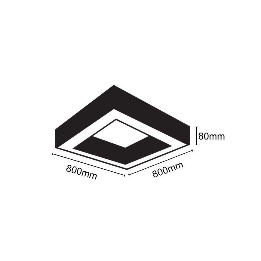 LED Plafon LED/55W/230V 4000K 80x80 cm