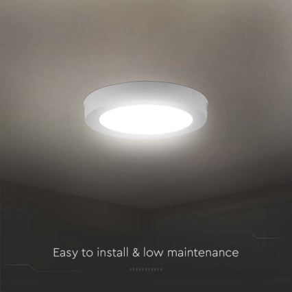 LED Plafon LED/6W/230V 6500K śr. 12 cm biały