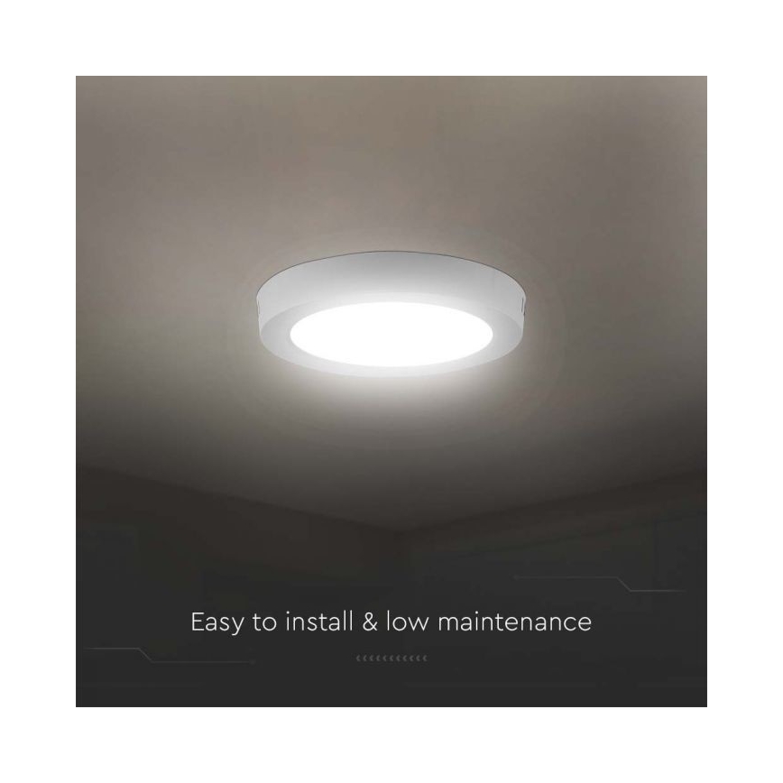LED Plafon LED/6W/230V 6500K śr. 12 cm biały