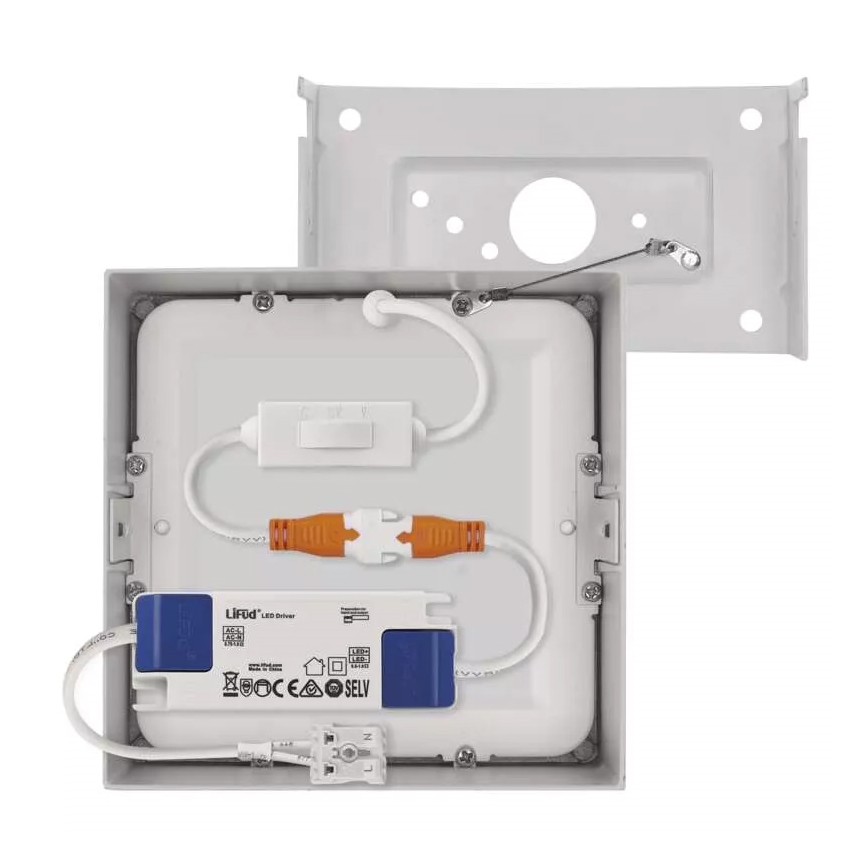 LED Plafon NEXXO LED/7,6W/230V 3000/3500/4000K 12x12 cm biały