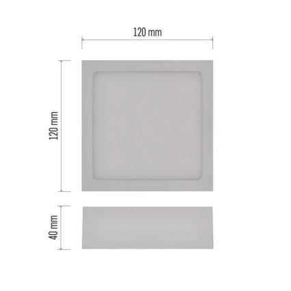 LED Plafon NEXXO LED/7,6W/230V 3000/3500/4000K 12x12 cm biały