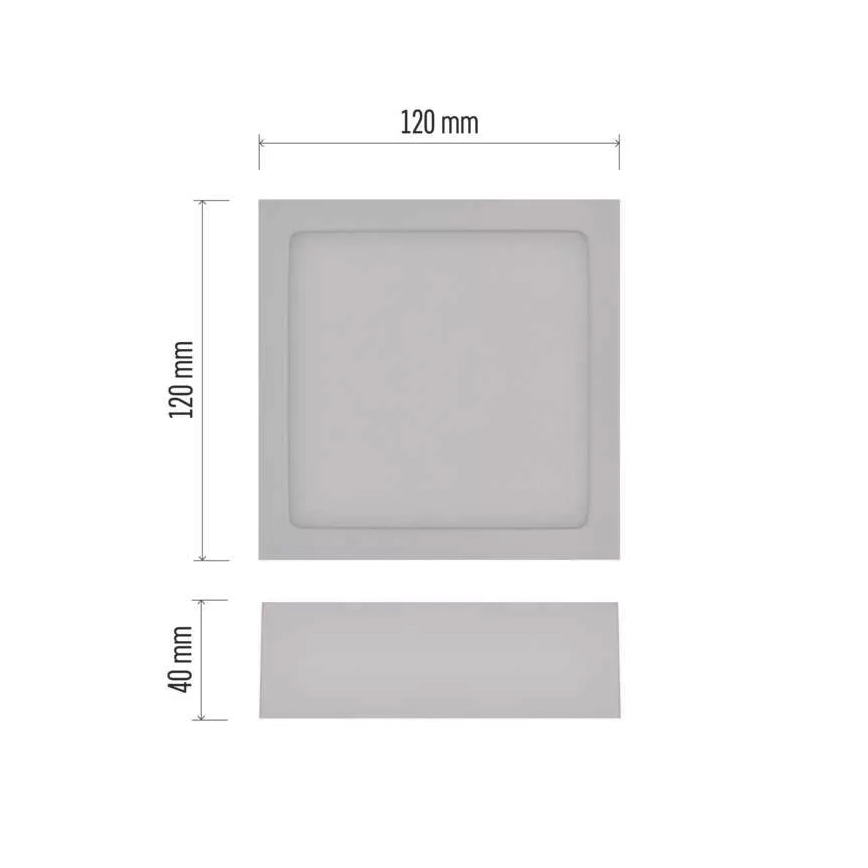 LED Plafon NEXXO LED/7,6W/230V 3000/3500/4000K 12x12 cm biały