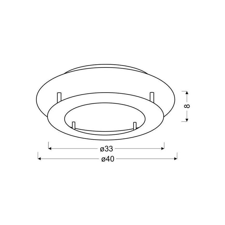 LED Plafon MERLE LED/18W/230V