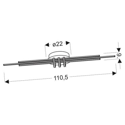 LED Plafon NAKSOS LED/40W/230V