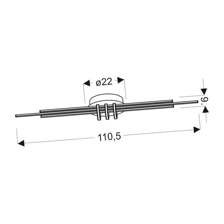 LED Plafon NAKSOS LED/40W/230V