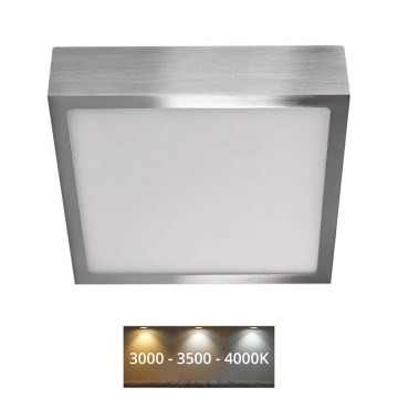 LED Plafon NEXXO LED/12,5W/230V 3000/3500/4000K 17x17 cm chrom błyszczący