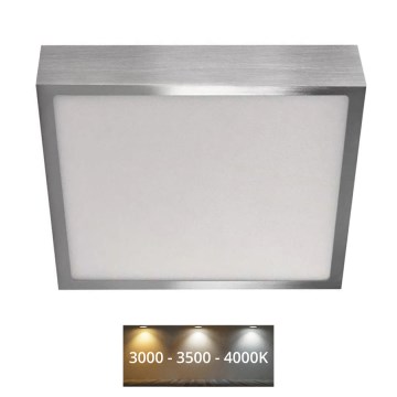 LED Plafon NEXXO LED/21W/230 3000/3500/4000K 22,5x22,5 cm matowy chrom