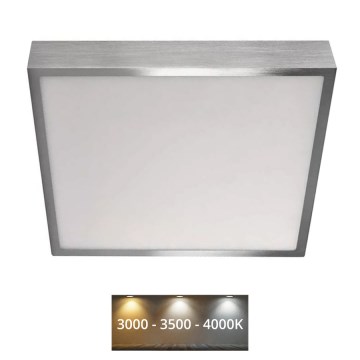 LED Plafon NEXXO LED/28,5W/230V 3000/3500/4000K 30x30 cm matowy chrom
