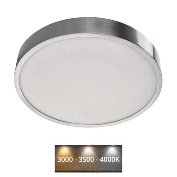LED Plafon NEXXO LED/28,5W/230V 3000/3500/4000K śr. 30 cm chrom błyszczący
