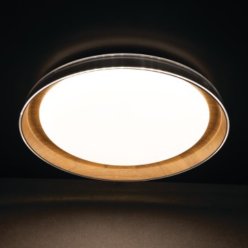LED Plafon NIFU LED/17,8W/230V śr. 43 cm białe/brązowe