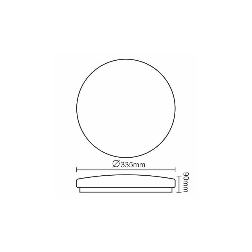 LED Plafon OPAL LED/18W/170-260V