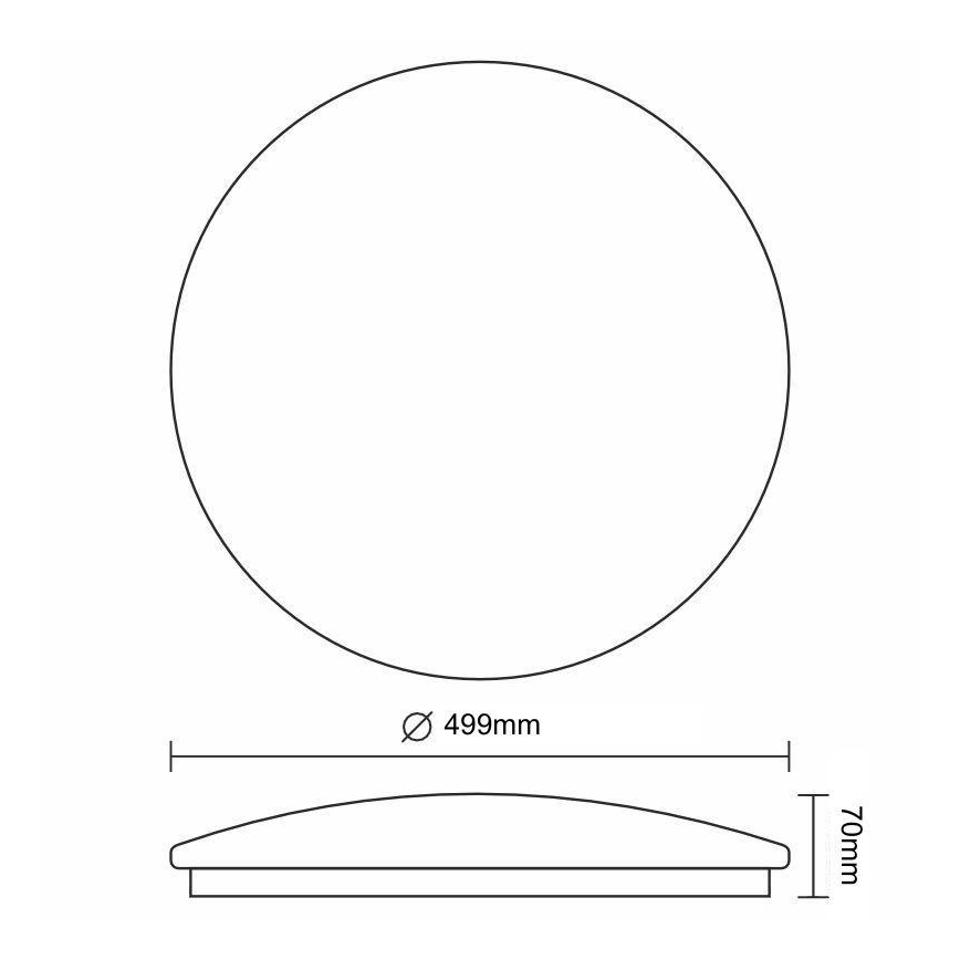 LED Plafon ściemnialny OPAL LED/48W/230V 3000-6500K + pilot zdalnego sterowania