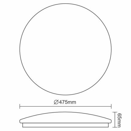 LED Plafon OPAL LED/48W/230V 4000K