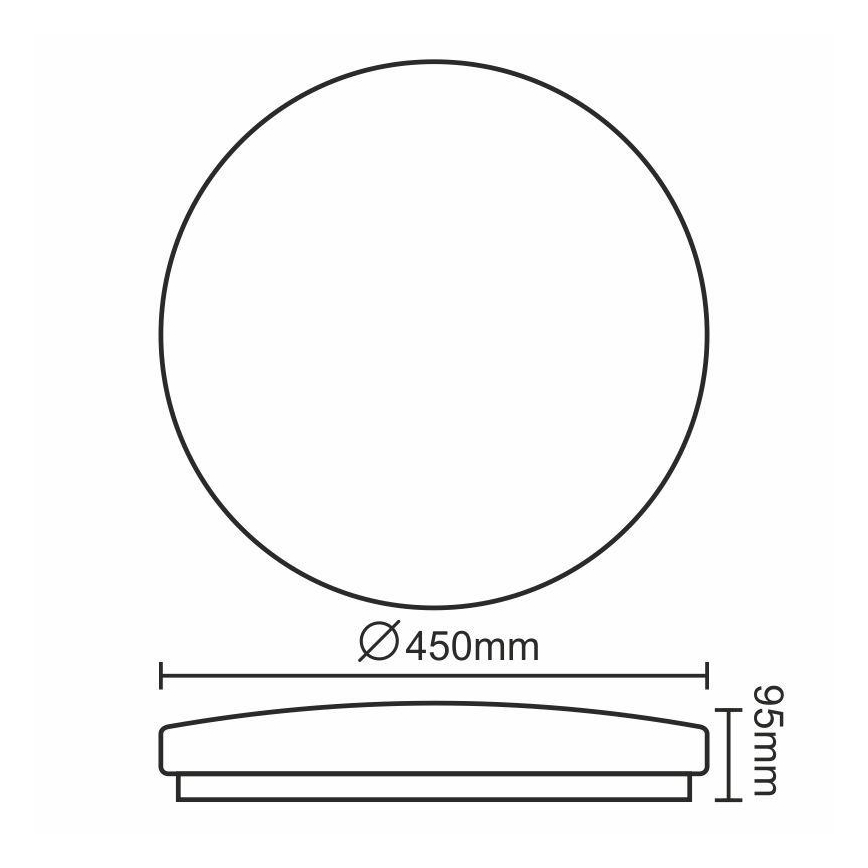 LED Plafon OPAL LED/50W/176-264V