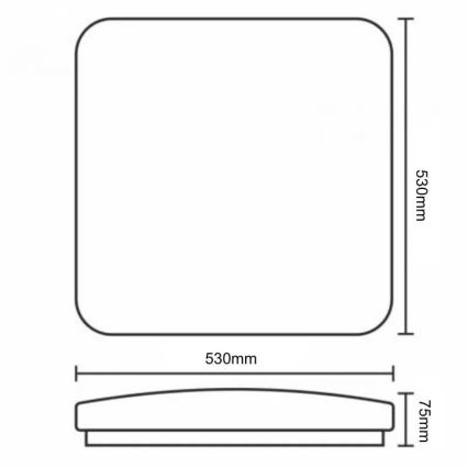 LED Plafon ściemnialny OPAL LED/60W/230V 3000-6500K + pilot zdalnego sterowania