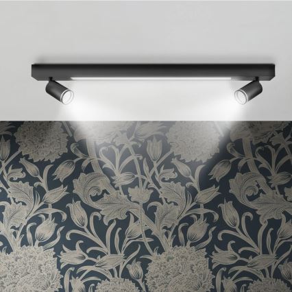 LED Plafon PARIS LED/24W/230V + 2xGU10/10W czarny