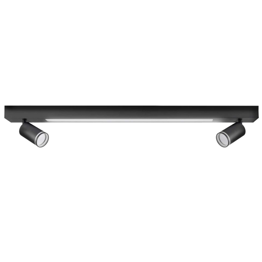 LED Plafon PARIS LED/24W/230V + 2xGU10/10W czarny