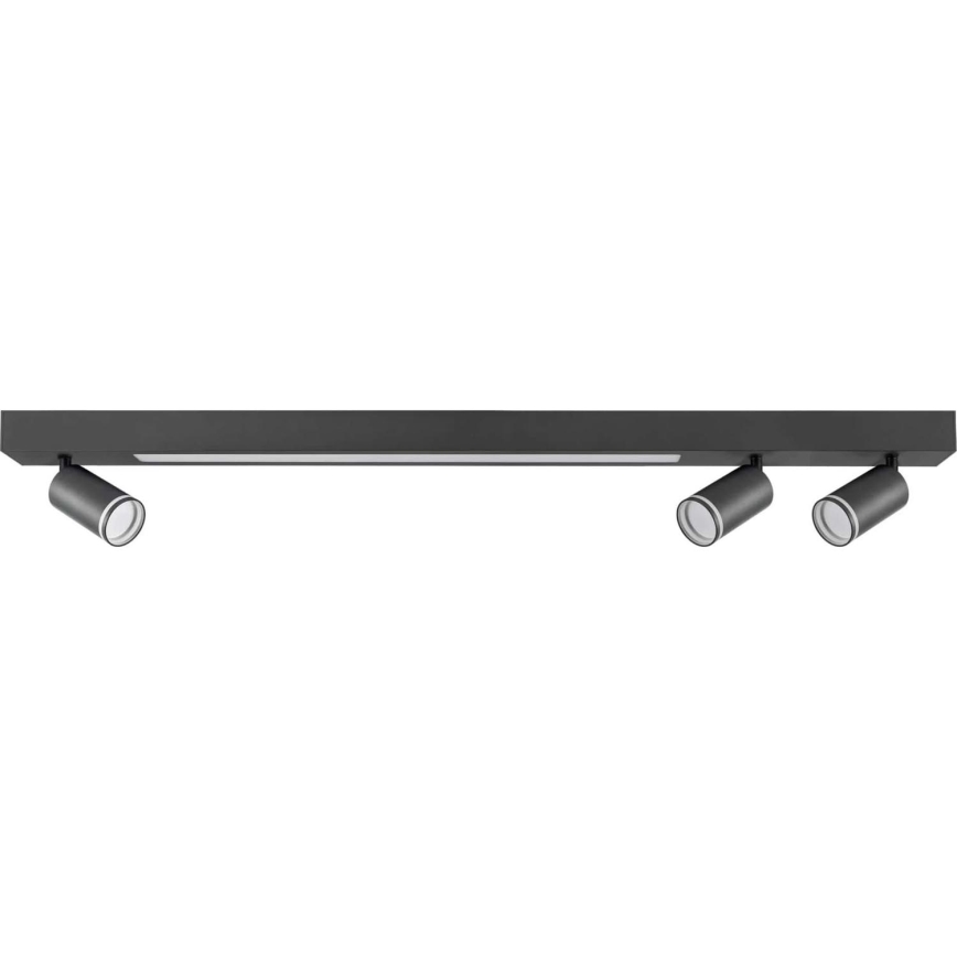 LED Plafon PARIS LED/24W/230V + 3xGU10/10W czarny