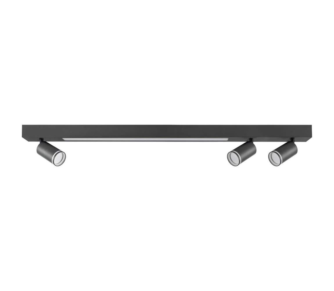 LED Plafon PARIS LED/24W/230V + 3xGU10/10W czarny