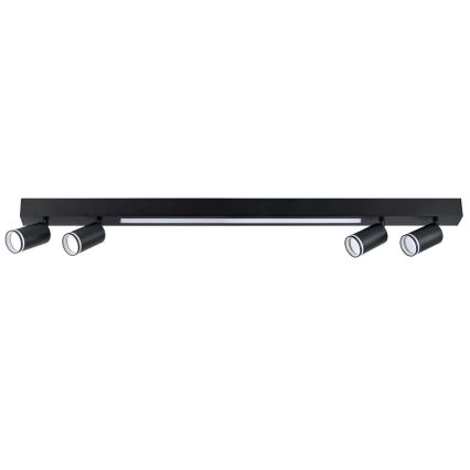 LED Plafon PARIS LED/24W/230V + 4xGU10/10W czarny