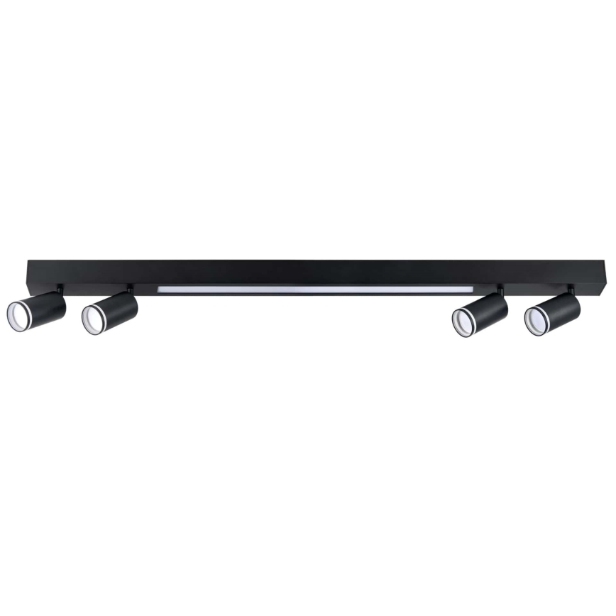 LED Plafon PARIS LED/24W/230V + 4xGU10/10W czarny