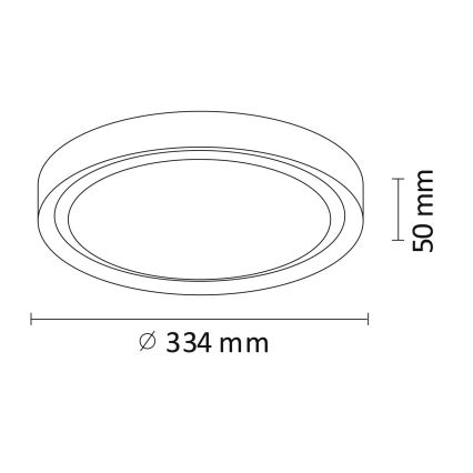 LED Plafon PERSE LED/15W/230V biały