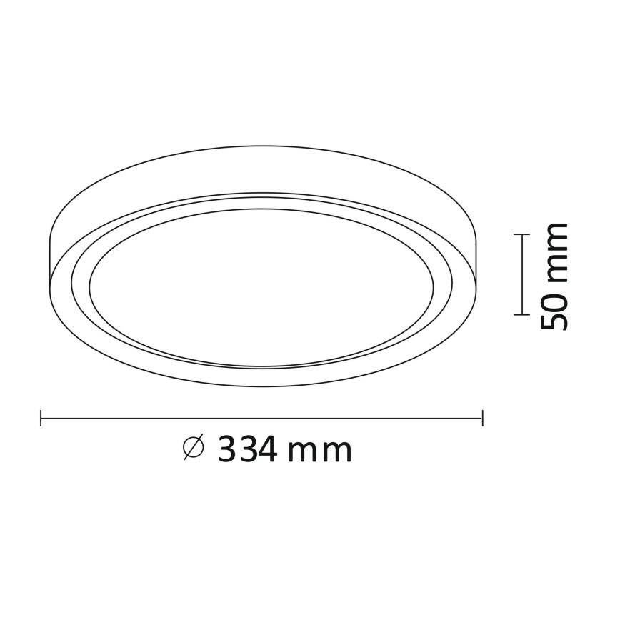 LED Plafon PERSE LED/15W/230V biały