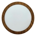 LED Plafon RING LED/12W/230V 4200K śr. 16 cm brązowy