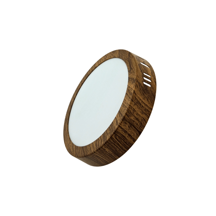 LED Plafon RING LED/12W/230V 4200K śr. 16 cm brązowy