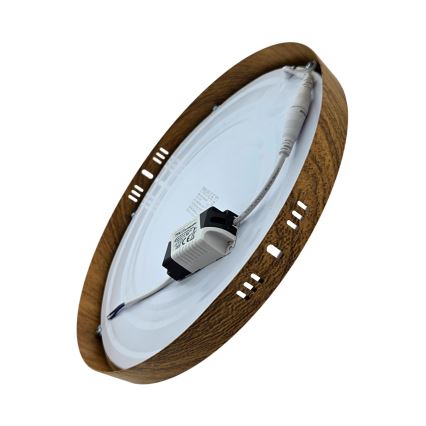 LED Plafon RING LED/24W/230V 4200K śr. 28,5 cm brązowy