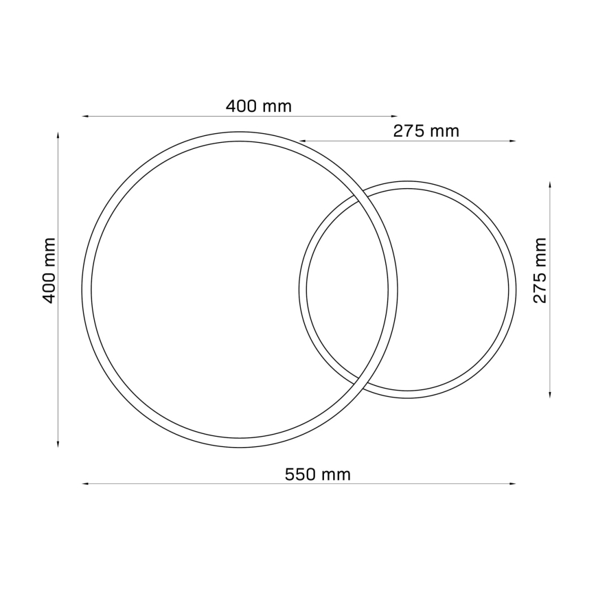 LED Plafon ROMAN LED/33W/230V 4000K czarny