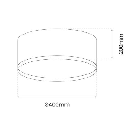 LED Plafon RONDO LED/18W/230V czarny