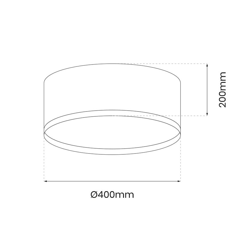 LED Plafon RONDO LED/18W/230V czarny