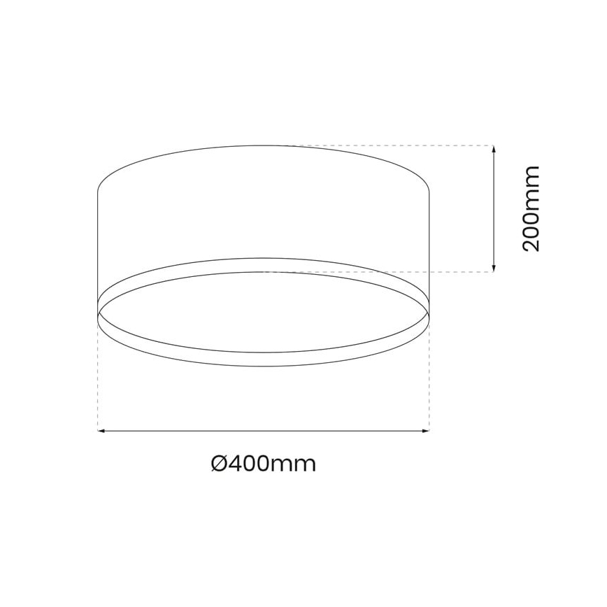 LED Plafon RONDO LED/18W/230V zielony