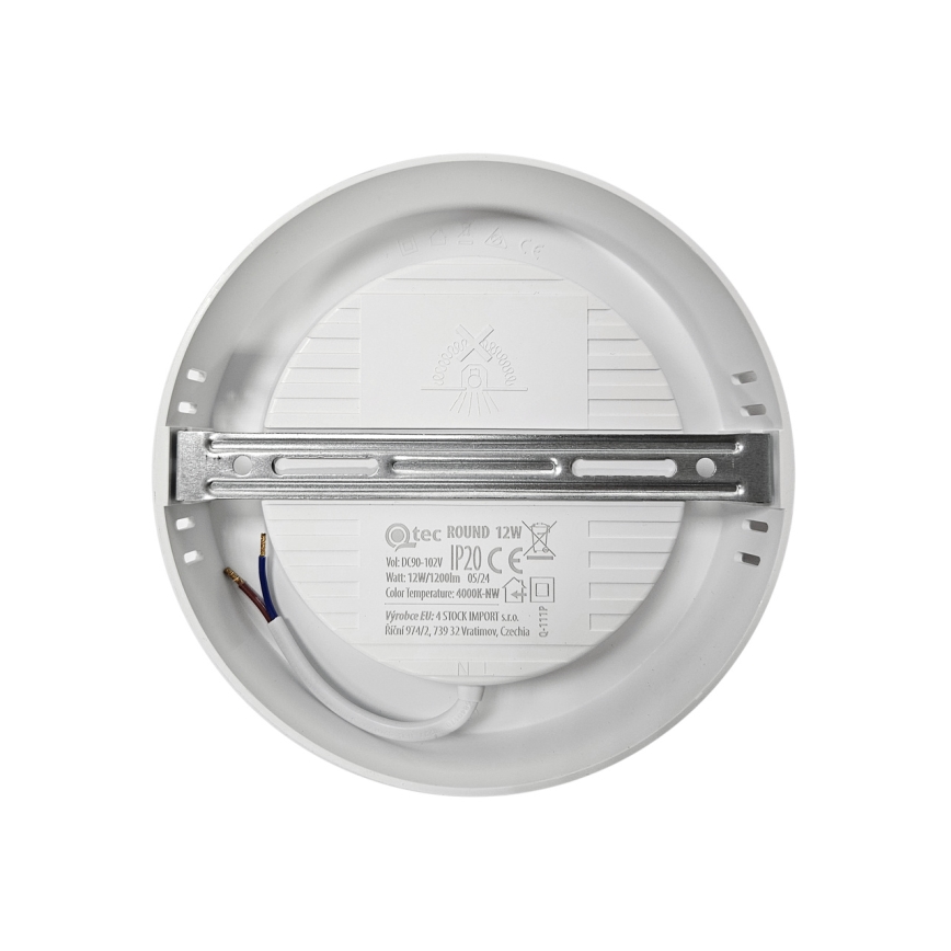 LED Plafon ROUND LED/12W/230V 4000K śr. 16,7 cm biały