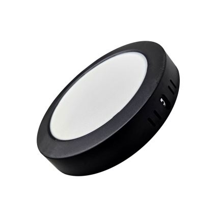LED Plafon ROUND LED/18W/230V 4000K śr. 21,7 cm czarny